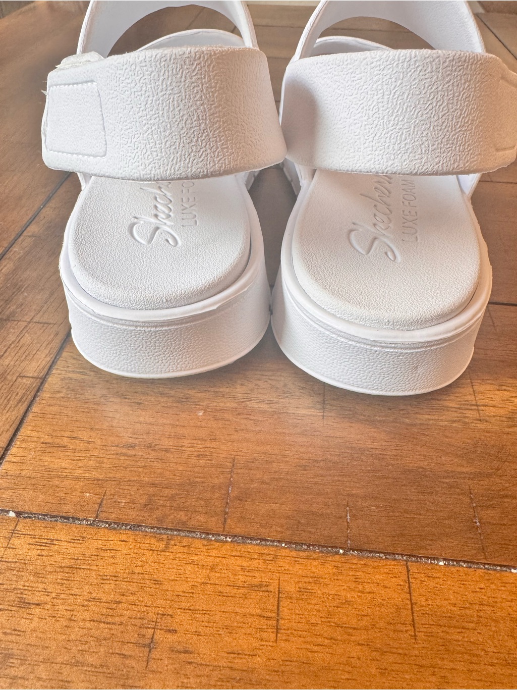 Skechers White Two-Strap Slingback Sandals — image 3 of 8